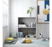 vidaXL Bibliothèque Gris béton 60x24x76 cm Bois d'ingénierie