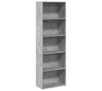 vidaXL Bibliothèque 60 x 30 x 189 cm Bois d'ingénierie Gris béton