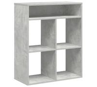 vidaXL Bibliothèque gris béton 66x31x80 cm Bois d’ingénierie