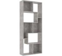 VidaXL Bibliothèque Gris béton 67x24x161 cm Aggloméré