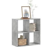 vidaXL Bibliothèque gris béton 68,5x32x68,5 cm bois d'ingénierie852828 Gris G