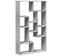 vidaXL Bibliothèque Gris béton 72x20x120 cm Bois d'ingénierie, étagère, étagère de Rangement, Support à Livres, étagère à Livres, étagère de Stockage