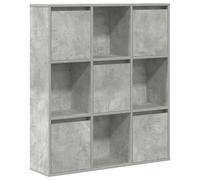 vidaXL Bibliothèque Gris béton 89x24x101,5 cm Bois d'ingénierie Étagère à livres