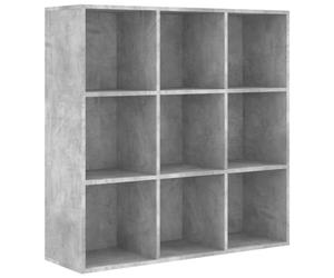 vidaXL Bibliothèque Gris béton 98x29x97,5 cm Bois d'ingénierie
