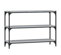 vidaXL Bibliothèque Gris Sonoma 100x33x70,5 cm Bois composite et acier