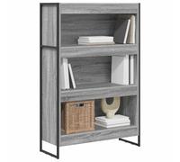 vidaXL Bibliothèque 80 x 30 x 155 cm Gris Sonoma pour salon Bois d'ingénierie Durable Design élégant