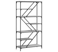 vidaXL Bibliothèque Gris Sonoma 91x36x176 cm Bois composite et acier