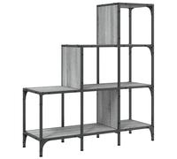 vidaXL Bibliothèque Gris Sonoma 92x30x102 cm Bois composite et métal