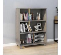 vidaXL Bibliothèque HAMAR Gris clair 85x35x112 cm Bois de pin massif 340487