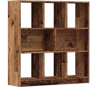vidaXL Bibliothèque imitation vieux bois 97,5x29,5x100 cm Bois composite