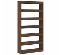 Vidaxl Bibliothèque Chêne Marron Bois D'ingénierie 100 X 30 X 198 Cm Marron