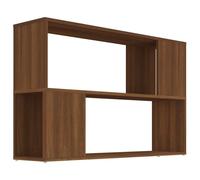 vidaXL Bibliothèque marron imitation chêne 100x24x63 cm Matériau dérivé du bois