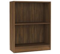 vidaXL Bibliothèque marron imitation chêne 60x24x76 cm Matériau dérivé du bois