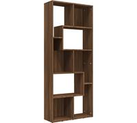 vidaXL Bibliothèque marron imitation chêne 67x24x161 cm Matériau dérivé du bois