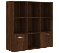 vidaXL Bibliothèque marron imitation chêne 98x30x98 cm