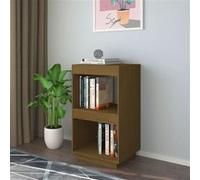 vidaXL Bibliothèque Marron miel 40x35x71 cm Bois de pin massif810842 Brun G