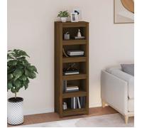 vidaXL Bibliothèque Marron miel 50x35x154 cm Bois de pin massif 821717