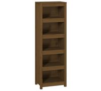 Vidaxl Bibliothèque Marron Miel 50x35x154 Cm Bois De Pin Massif Marron