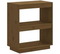 vidaXL Bibliothèque Étagère à livres – Pin massif – Marron miel – 60x35x71 cm
