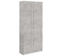 vidaXL Bibliothèque, Meuble de Rangement avec Compartiment, Armoire à Livres Salon Salle de Séjour Intérieur, Gris Béton Bois d’Ingénierie