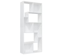 vidaXL Bibliothèque, Meuble de Rangement avec Compartiment, Armoire à Livres Salon Salle de Séjour Intérieur, Blanc Bois d’Ingénierie