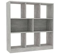Bibliothèque Gris Cement 97,5 X 29,5 X 100 Cm Aggloméré Gris