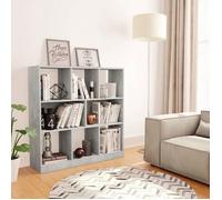 vidaXL Bibliothèque Meuble de Rangement avec Compartiment Armoire à Livres Salon Salle de Séjour Intérieur Moderne Gris 800175