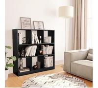 vidaXL Bibliothèque, Meuble de Rangement avec Compartiment, Armoire à Livres Salon Salle de Séjour Intérieur, Moderne, Noir 800172