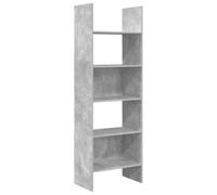 vidaXL Bibliothèque, Meuble de Rangement avec Compartiment, Armoire à Livres Salon Salle de Séjour Intérieur, Gris Béton Bois d’Ingénierie