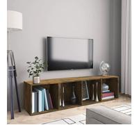 vidaXL Bibliothèque-Meuble TV Chêne fumé 143x30x36cm Bois d'ingénierie 815270
