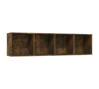 Vidaxl Bibliothèque/Meuble Tv Chêne Fumé 143x30x36cm Bois D'ingénierie Marron