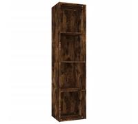vidaXL Bibliothèque / Meuble TV Chêne fumé 36x30x143 cm Bois d'ingénierie Marron G