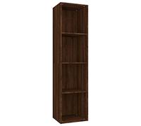 vidaXL Bibliothèque/Meuble TV Étagère à Livres Meuble de Rangement Salle de Séjour Maison Intérieur Chêne Marron 36x30x143 cm Bois d'Ingénierie