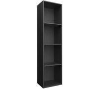 VidaXL Bibliothèque/Meuble TV Noir 36 x 30 x 143 cm Aggloméré