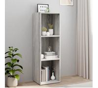 vidaXL Bibliothèque-Meuble TV sonoma gris 36x30x114 cm bois ingénierie 826656
