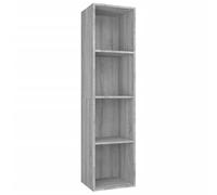vidaXL Bibliothèque/Meuble TV Sonoma Gris 36x30x143 cm