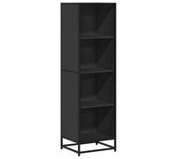 vidaXL Bibliothèque 40x35x139 cm Bois d'ingénierie Noir - Séparateur de pièce