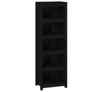 vidaXL Bibliothèque Noir 50x35x154 cm Bois de pin massif