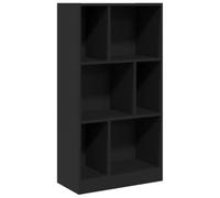 vidaXL Bibliothèque Noir 57x28,5x107,5 cm Bois d'ingénierie, étagère, étagère à Livres, Support de Livre, Armoire de Rangement, étagère de Rangement