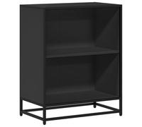 Bibliothèque noir 60x35x76 cm bois d ingénierie Noir G