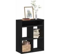 vidaXL Bibliothèque noir 66x31x80 cm bois d'ingénierie, armoire de rangement, étagère de rangement, unité de rayonnage, 860293 Noir