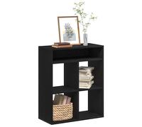 Vidaxl Bibliothèque Noir 66x31x80 Cm Bois D'ingénierie Marron