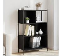 vidaXL Bibliothèque noir 72x28x109 cm bois d'ingénierie 838883