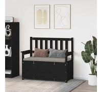 vidaXL Bibliothèque Noir 80x35x68 cm Bois de pin massif