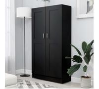vidaXL Bibliothèque, Meuble de Rangement avec Compartiment, Armoire à Livres Salon Salle de Séjour Intérieur, Noir Bois d’Ingénierie