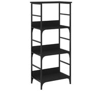 Vidaxl Bibliothèque Noir 50x33x117,5 Cm Bois D'ingénierie Multicolore
