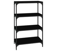 vidaXL Bibliothèque noire 60x33x100 cm Bois composite et acier