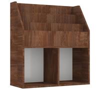 vidaXL Bibliothèque pour enfants Chêne brun 71x30x78,5 cm Matériau dérivé du bois