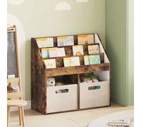 vidaXL Bibliothèque pour enfants Chêne fumé 72,5 x 29,5 x 69 cm