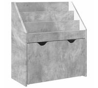 vidaXL Bibliothèque pour enfants Gris béton 60 x 29,5 x 69 cm